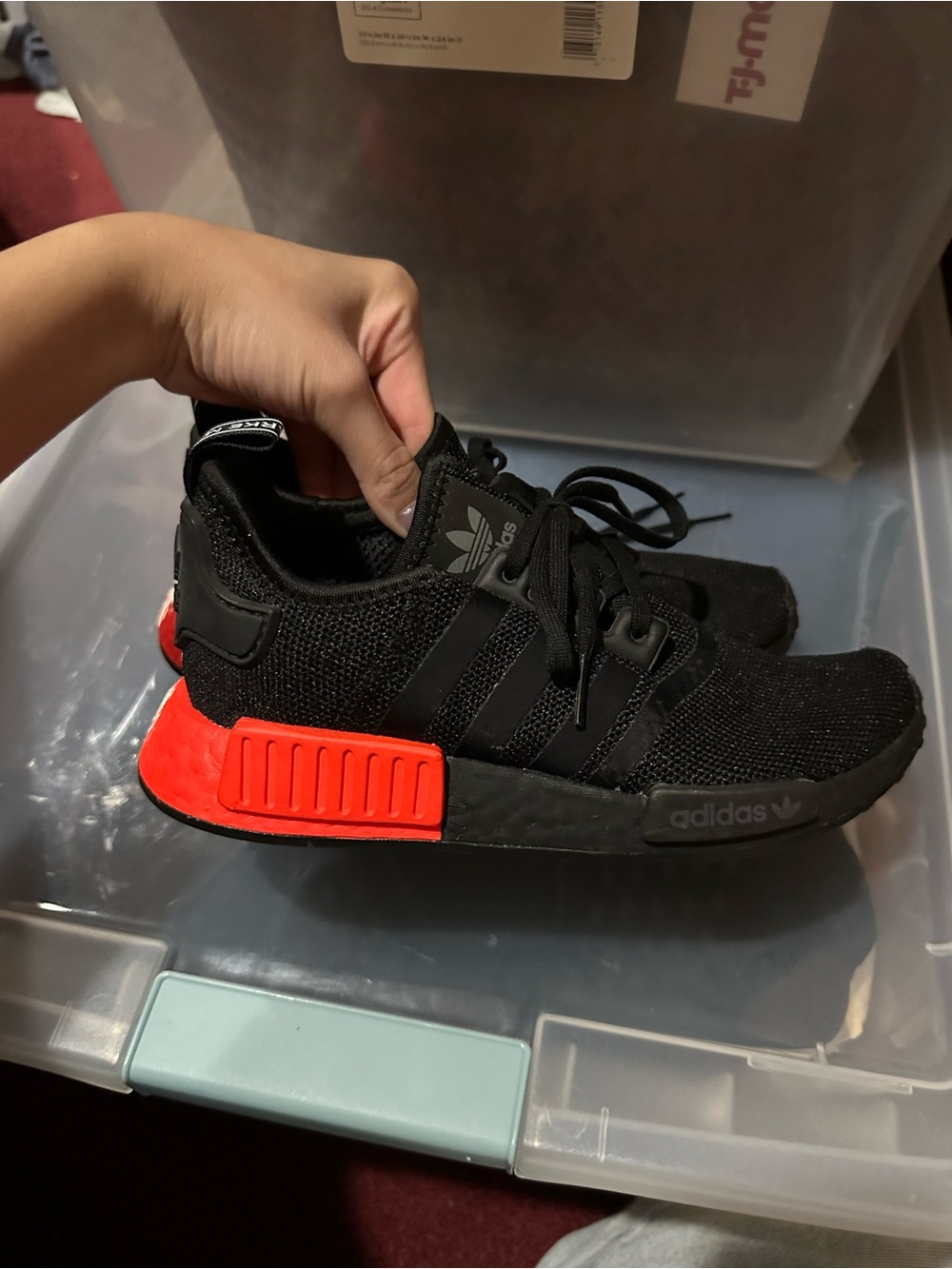 Adidas NMD_R1 Black/Red Casual Sneaker